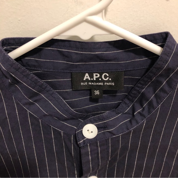 APC Constance shirt dress pin stripes - Picture 3 of 6